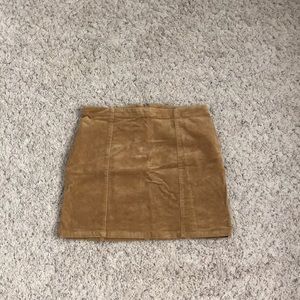 corduroy mini skirt